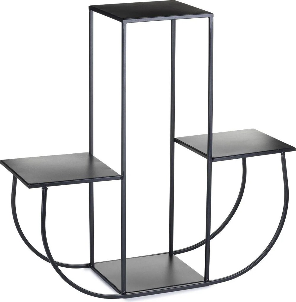 STOJAN NA KVETINÁČ ARKA 70X24X72 CM ČIERNA