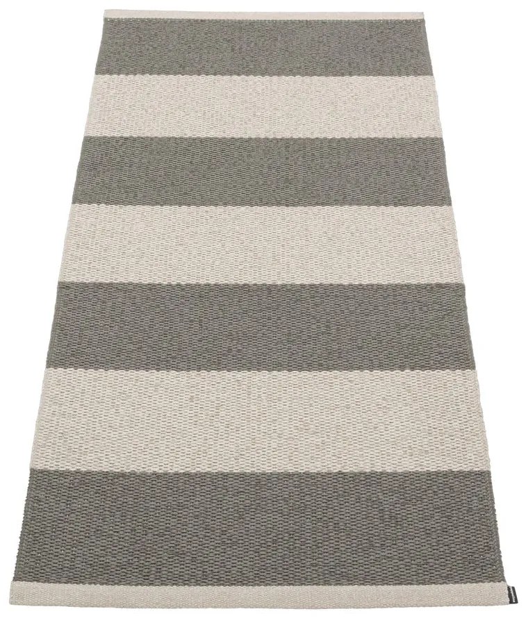 Antracitovo-krémový vnútorný a vonkajší behúň 70x150 cm Bob Charcoal Linen – Pappelina