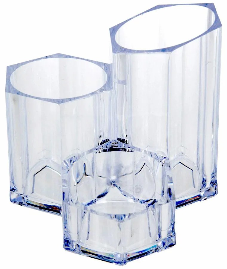 Kozmetický organizér Hexagon, číra