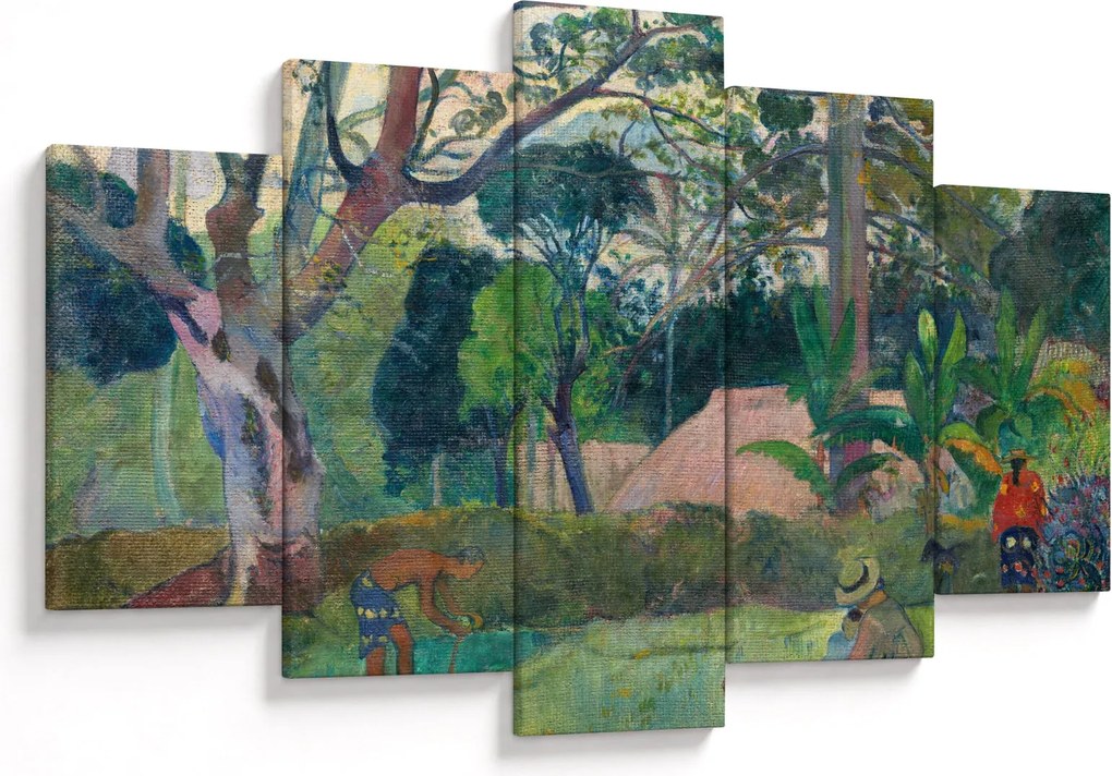 Obraz - Paul Gauguin, Te raau rahi (The Big Tree), reprodukcia (150x105 cm)