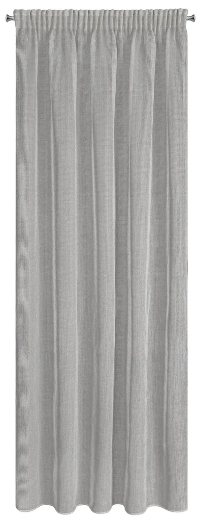 ZÁCLONA NA PÁSKE KIM 2 140X300 CM STRIEBORNÁ