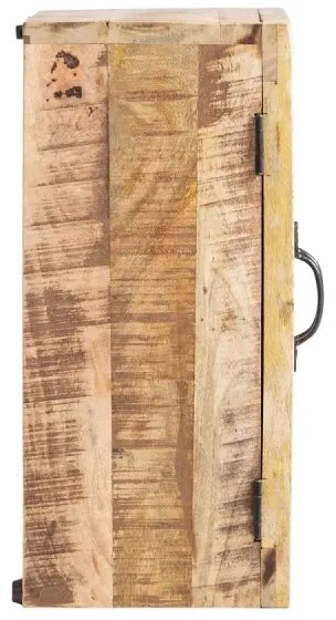 furniture-nabytek.cz - Masívna zrkadlová skrinka Caribou z mangového dreva, lakovaná, hnedá – 52×23×50 cm