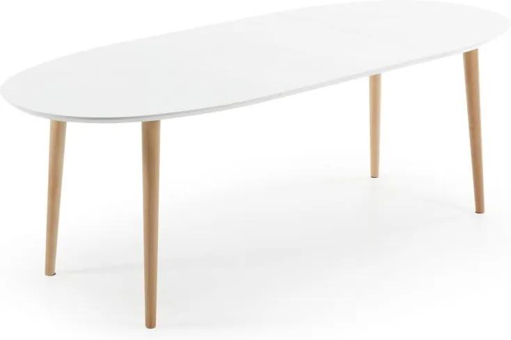 Rozkladací jedálenský stôl z bukového dreva La Forma Oakland, dĺžka 140-220 cm