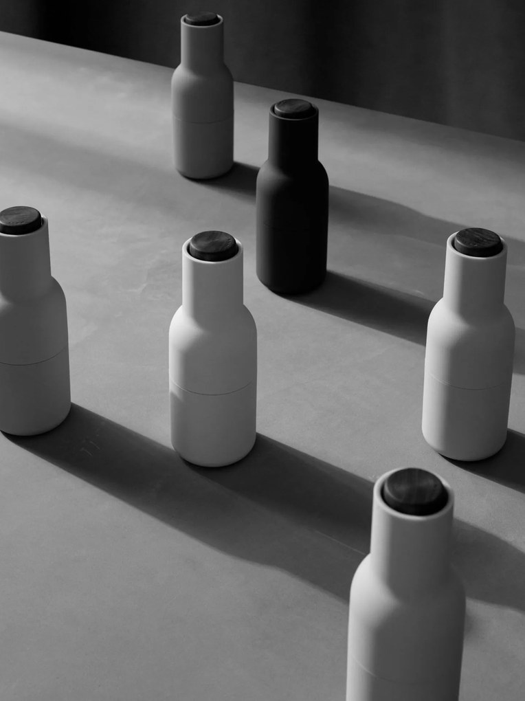Audo Copenhagen Mlynček na soľ a korenie Bottle Hunting Green/Beige Walnut – set 2 ks