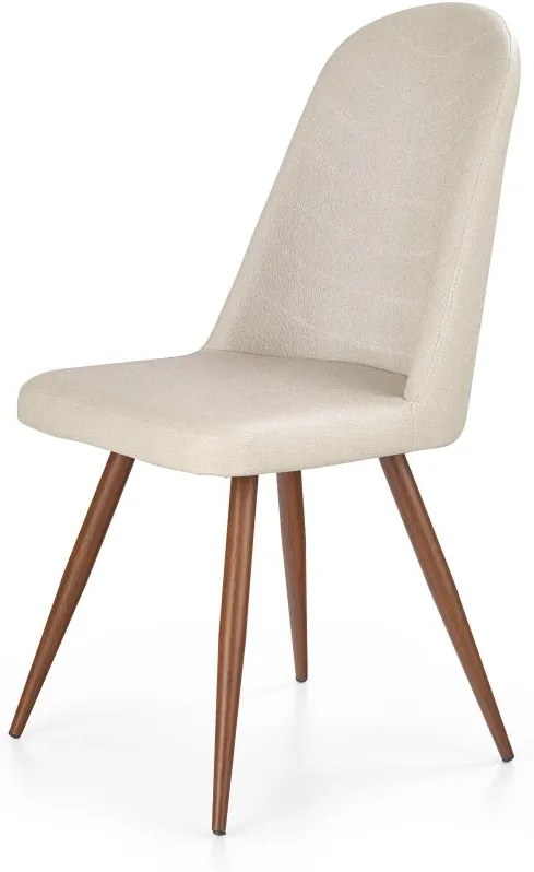Jedálenská stolička K214 krémová / antická čerešňa Halmar