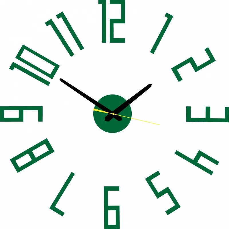 Nástenné hodiny Quartz, nalepovacie dekorácie, 3D zrkadlové nálepky Xmomo X0018-Wall clock HEU-