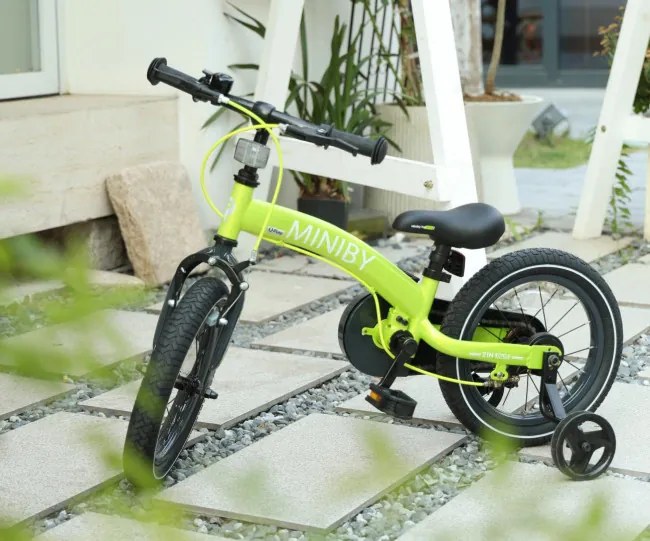 Detský bicykel Miniby 14" zelený