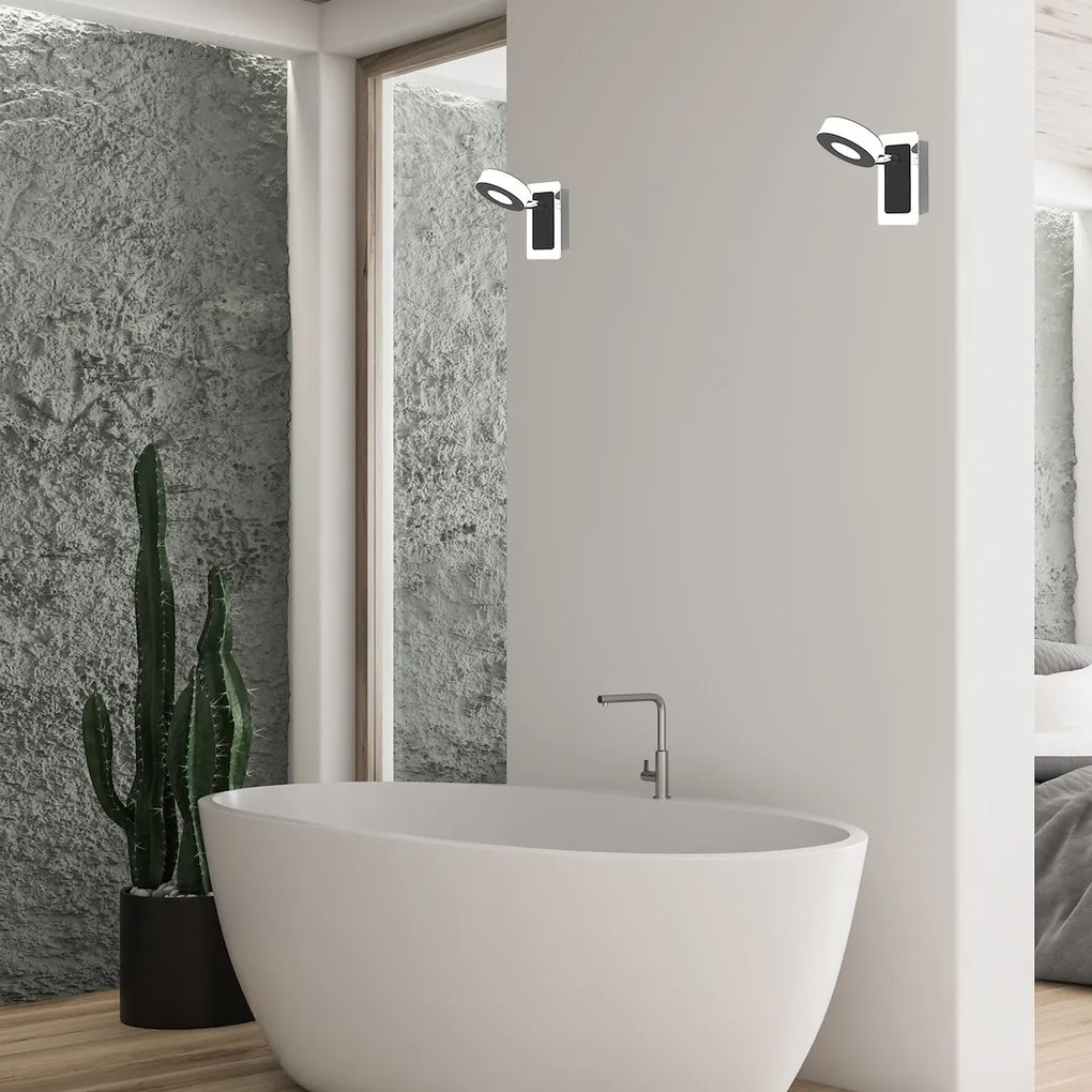 Nástenné LED svietidlo Sole, 1x LED 5w, 4000k, ch/b