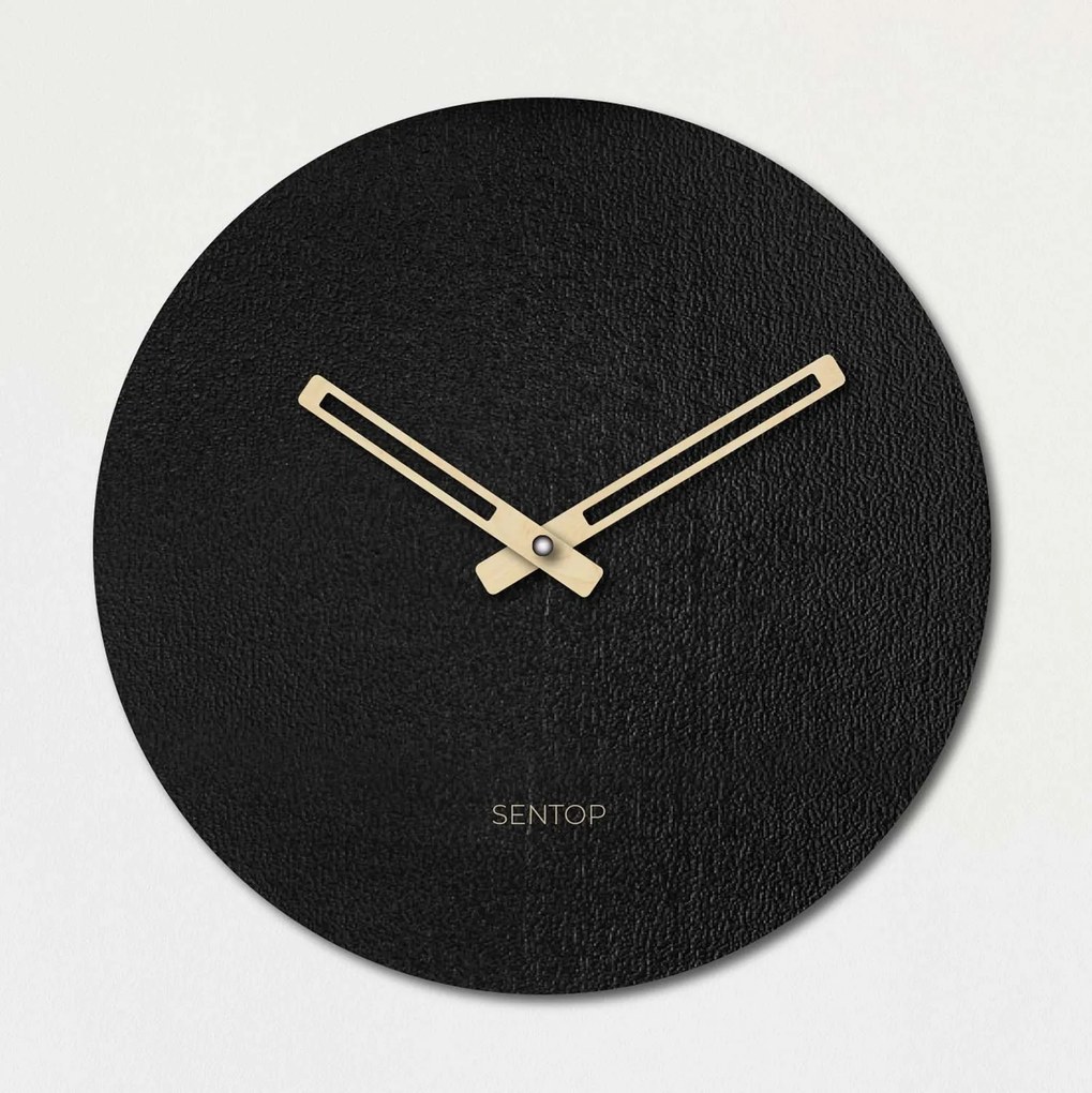 SENTOP | Drevené nástenné hodiny kruh - javor, dub, orech, buk | SENTOP HDFK037 analógové