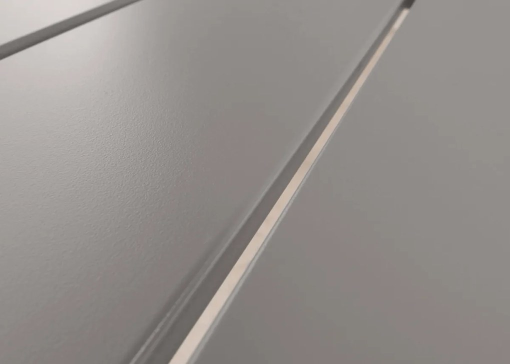 Záhradný stôl HWC-N40, hliník, 140x80cm - svetlo sivá