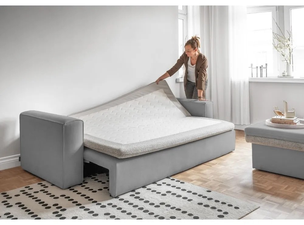 Svetlosivá rozkladacia pohovka 237 cm Wilson – Miuform