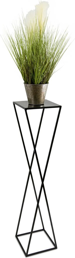 STOJAN NA KVETINÁČ LOFT5 100X24X24 CM ČIERNA
