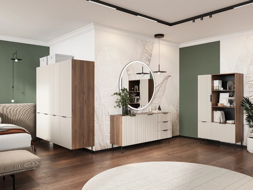 Cama Široká komoda Almera 1 - béžová / orech