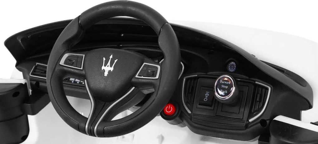 Ramiz Maserati Ghibli batéria pre deti Biela + diaľkové ovládanie