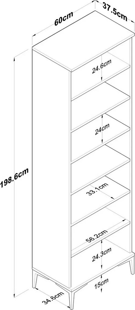 Skriňa Jeny Walnut and White