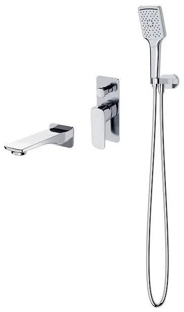 Cersanit S952-039 - vaňová sada s podomietkovou batériou LARGA, lesklý chróm