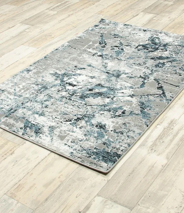 Koberec HOME NP142A GREY / BLUE HERMES