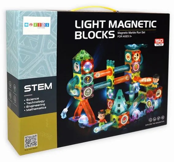 Magnetické bloky Sapphire Kids SK-54 svietiace v tme