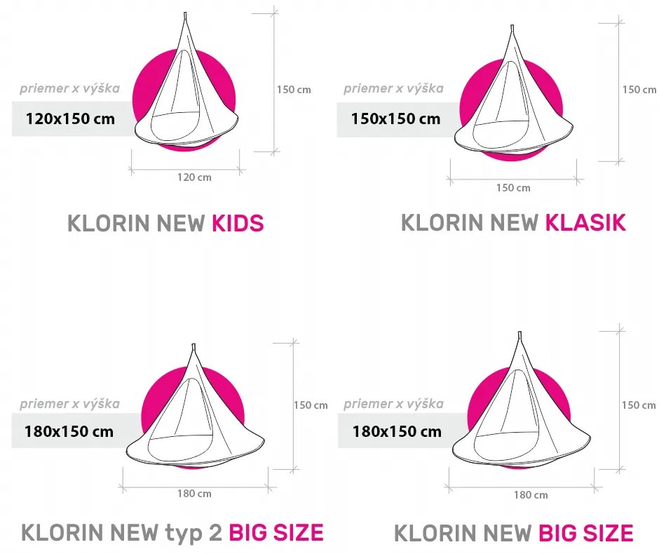 Kondela Závesné hojdacie kreslo, zelená, KLORIN NEW KIDS CACOON HAMMOCK