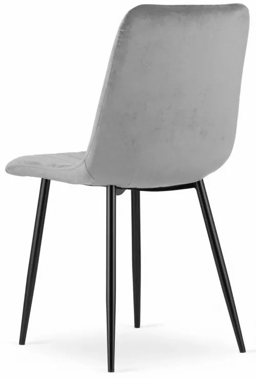 Set 2 kresiel LAVA - svetlosivý zamat