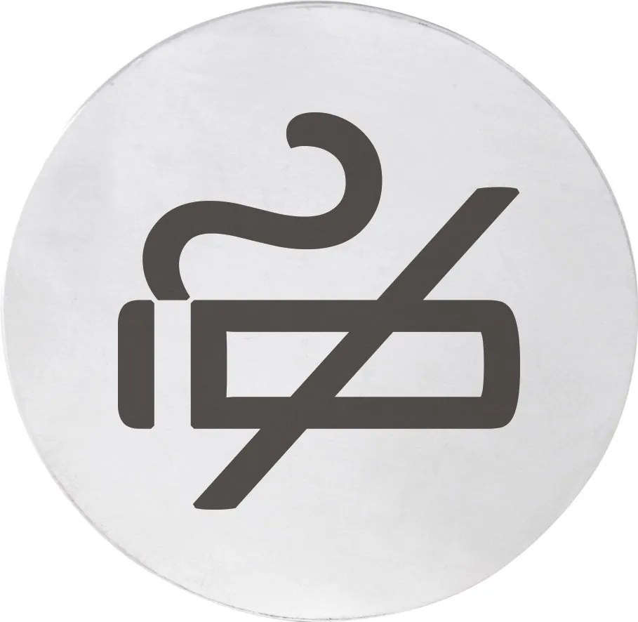 Sapho Sapho, Ceduľa "Fajčenie zakázané" 75x75x2mm, nerez mat, XP121