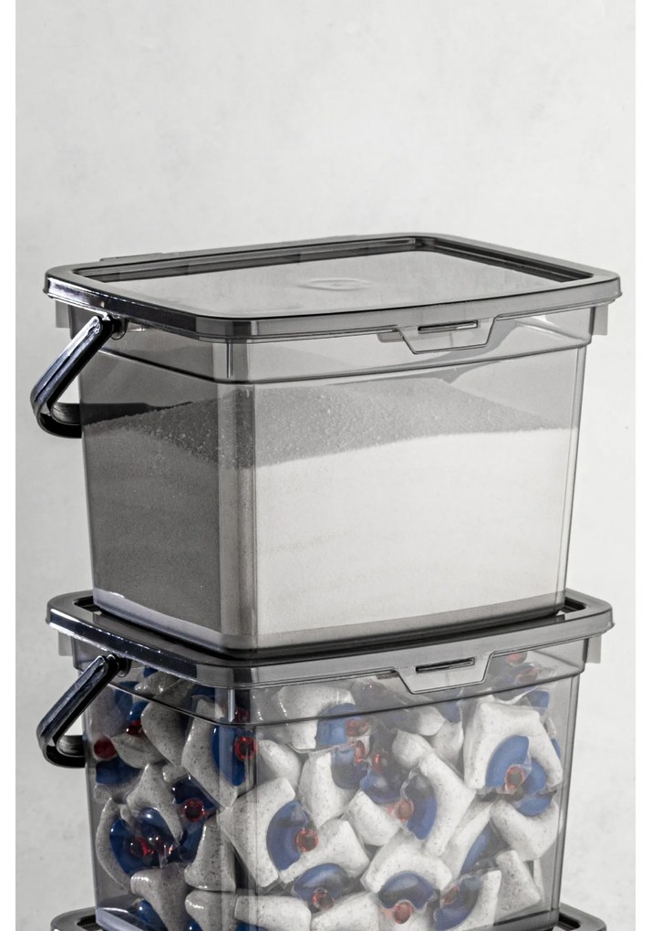 Sada 2 ks úložných boxů KAREN antracitová