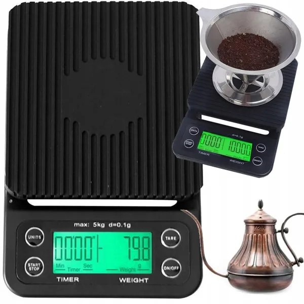 VK 17136 Digitálna kuchynská váha 5 kg, čierna