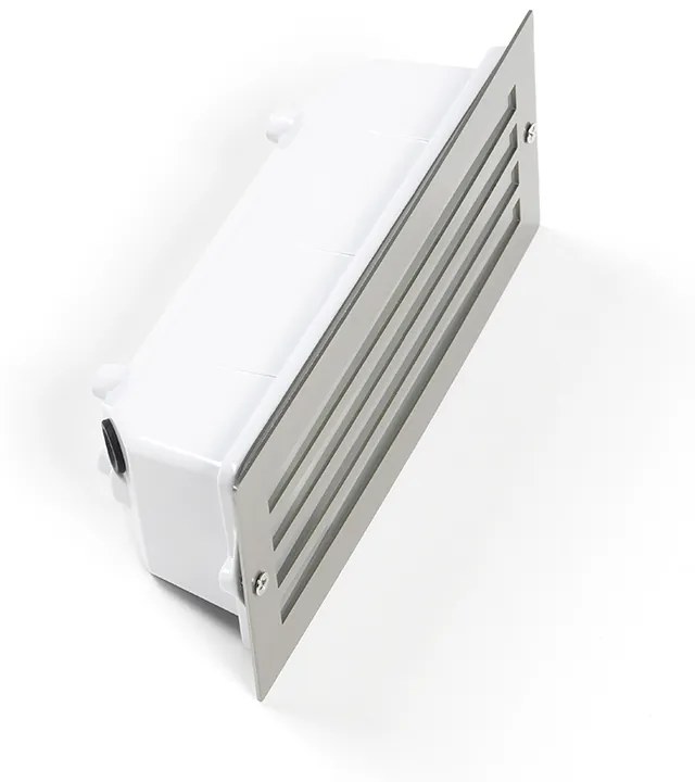 Moderná zapustená lampa oceľ IP44 - Hurricane