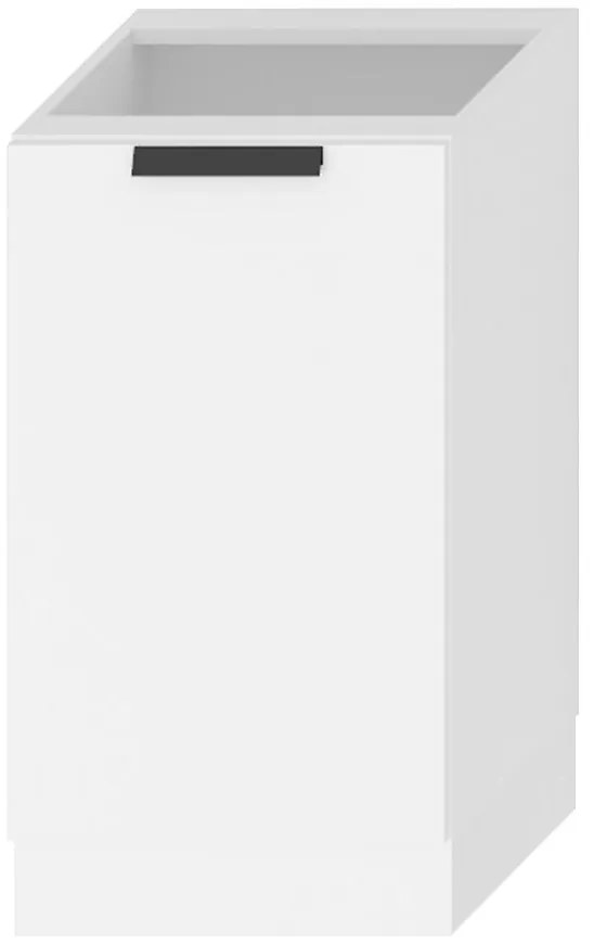 Kuchynská skrinka Denis d45 pl biely satén mat/biela