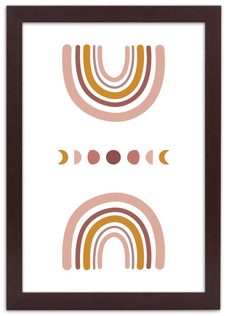 Gario Plagát Dúha Farba rámu: Biela, Rozmery: 30 x 45 cm