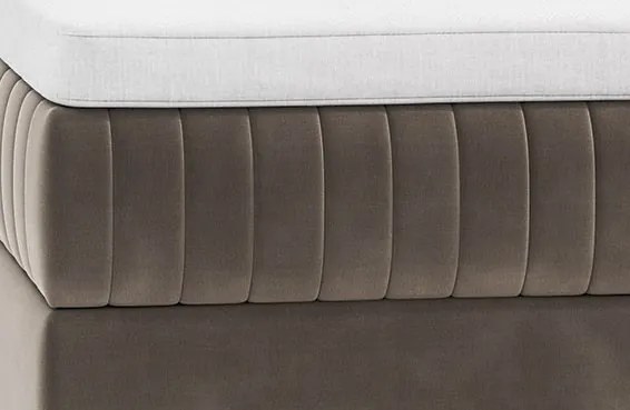 Posteľ Lusaka 180x200 cm, hnedá látka