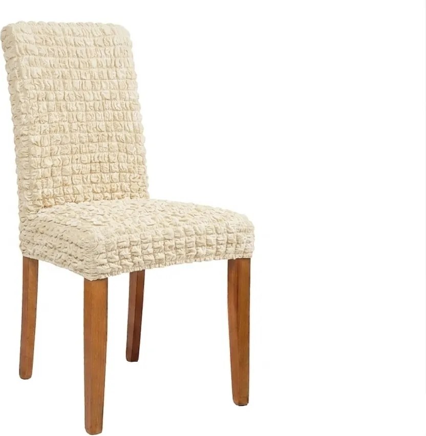 Komashop Návlek na stoličku FLÓRA Farba: béžová