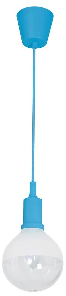 Závesné svietidlo Bubble, 1x biele/transparentné sklenené tienidlo, bl