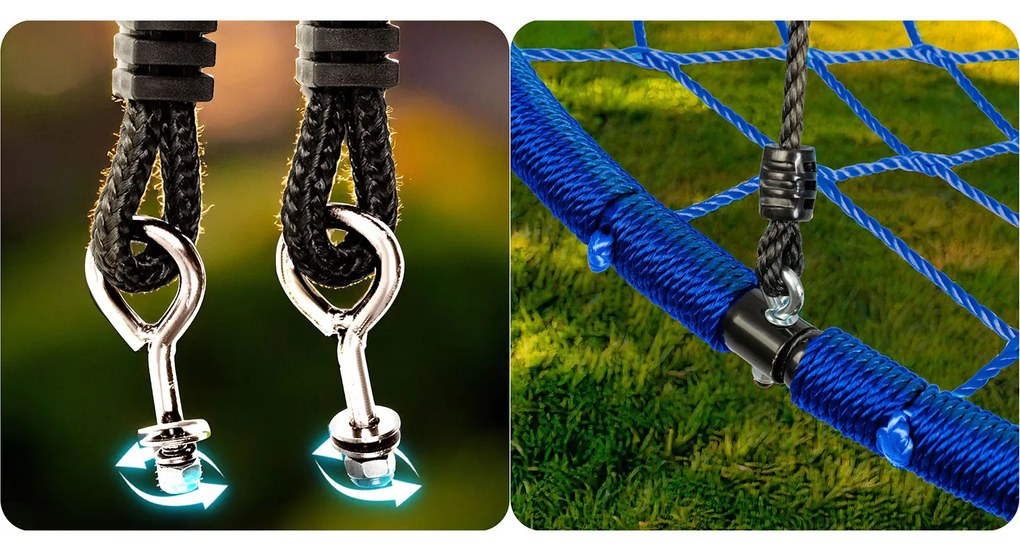 Neo-Sport SWINGO 95 cm modro-červená hojdačka bocianie hniezdo