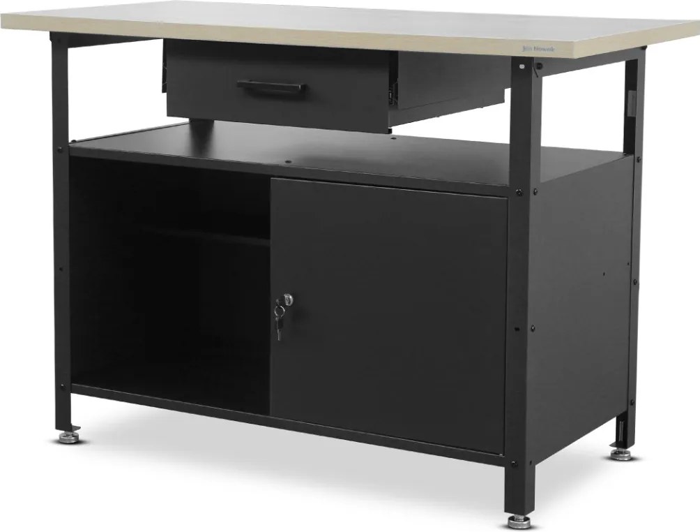 Dielenský stôl ERIC, 1200 x 850 x 600 mm, čierny