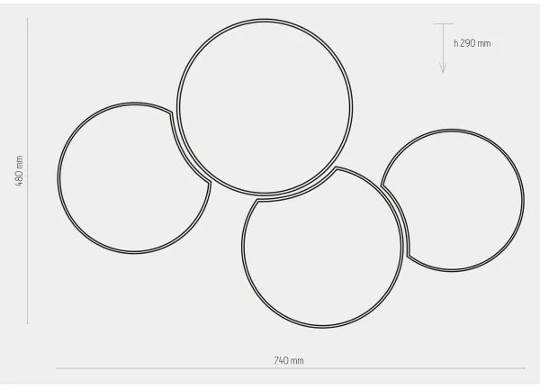 Detské stropné svietidlo MONA KIDS 4xE27/15W/230V