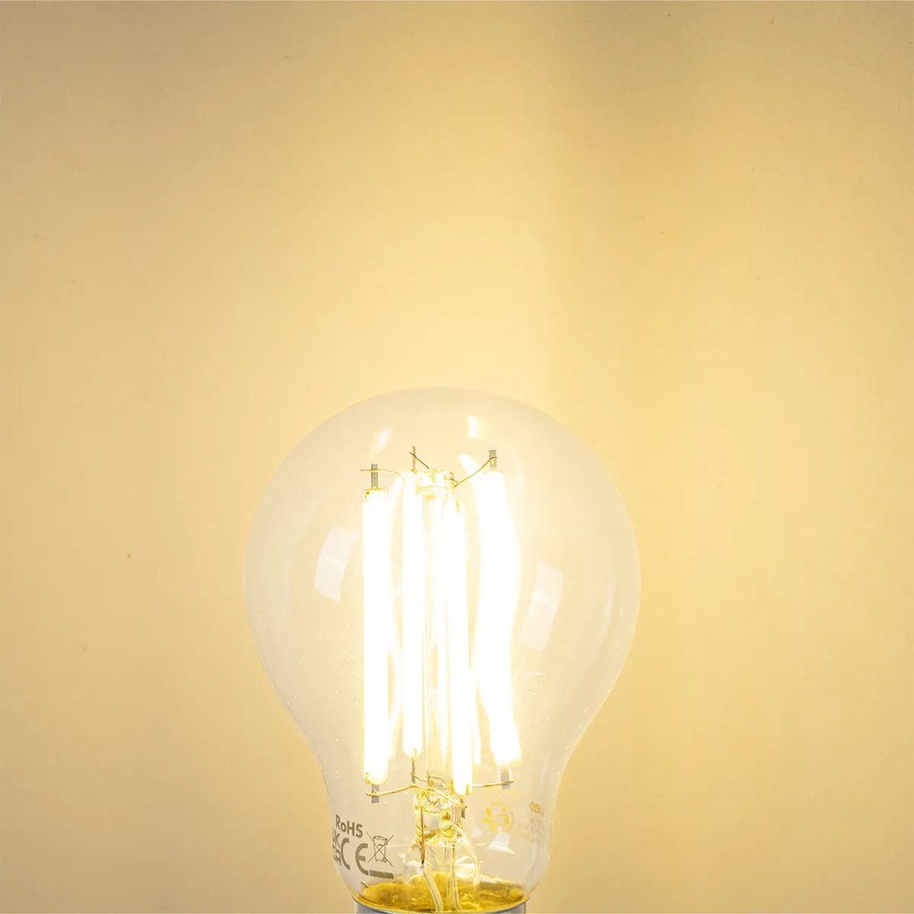 Sada 5 LED žiaroviek E27 A60 čírych 3,8W 806 lm 2700K