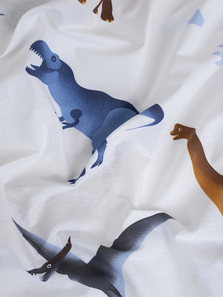 Bavlnené obliečky Renforcé do postieľky – Dinosaury 100 × 135 cm, 40 x 60 cm