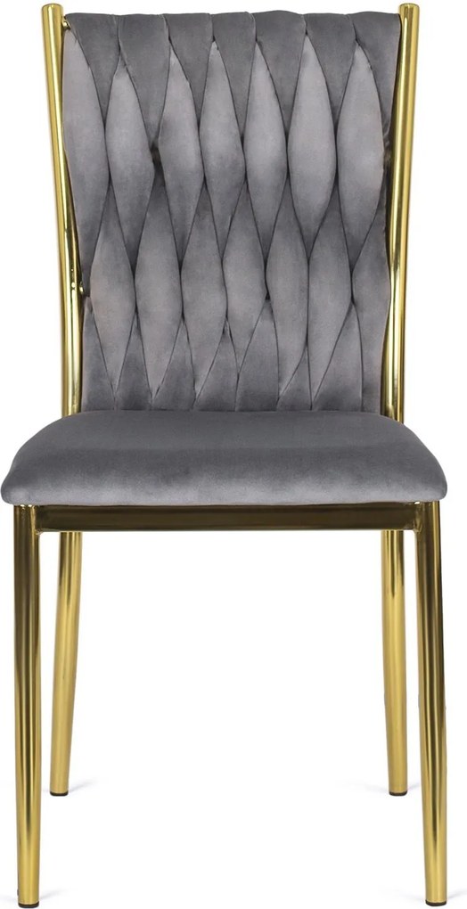 Čalouněná jídelní židle DAN šedá