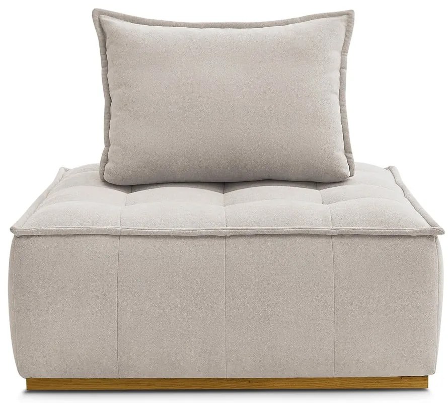 Béžové ženilkové kreslo Elisa – Bobochic Paris