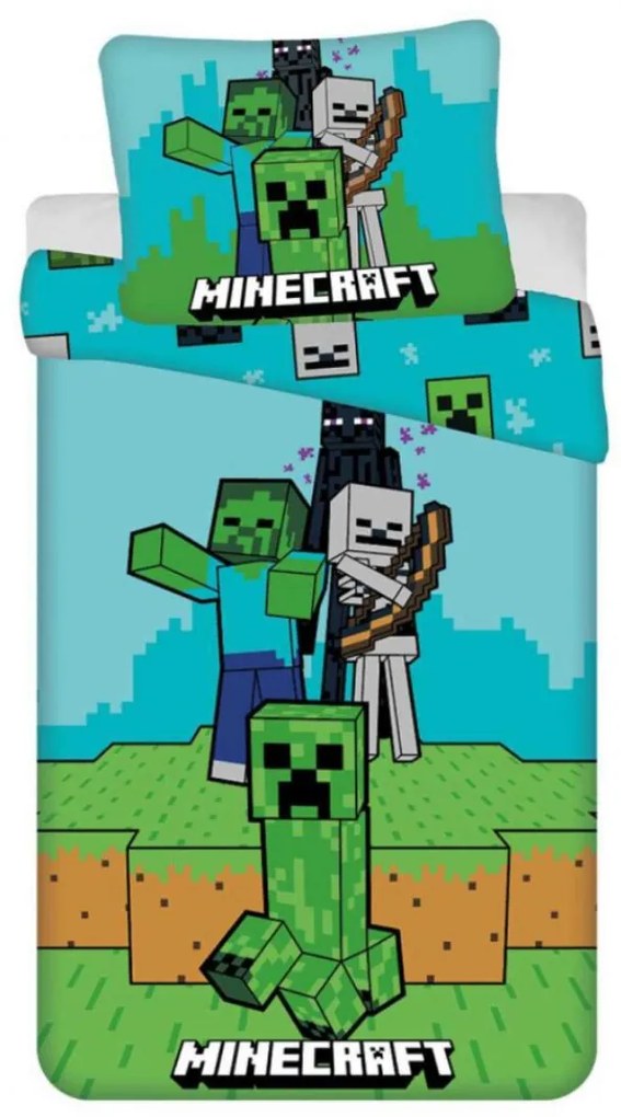 Obliecky Disney Minecraft 140x200cm+90x70cm Setino Tiahome
