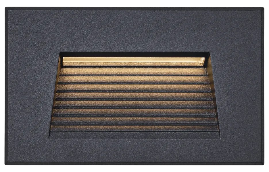 Sada 6 moderných zapustených nástenných svietidiel čierna 11,5 cm vrátane LED IP65 - Trem