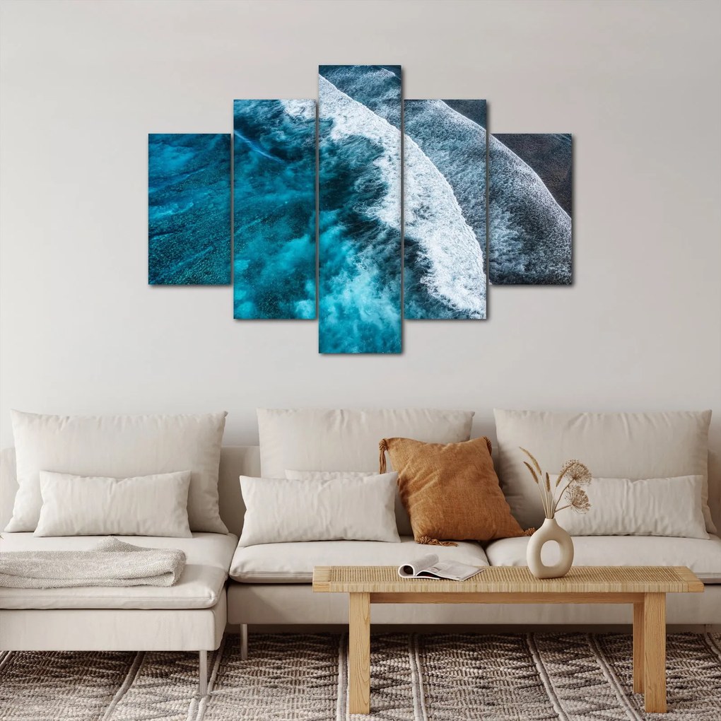 Obraz - Vlny na mori (150x105 cm)