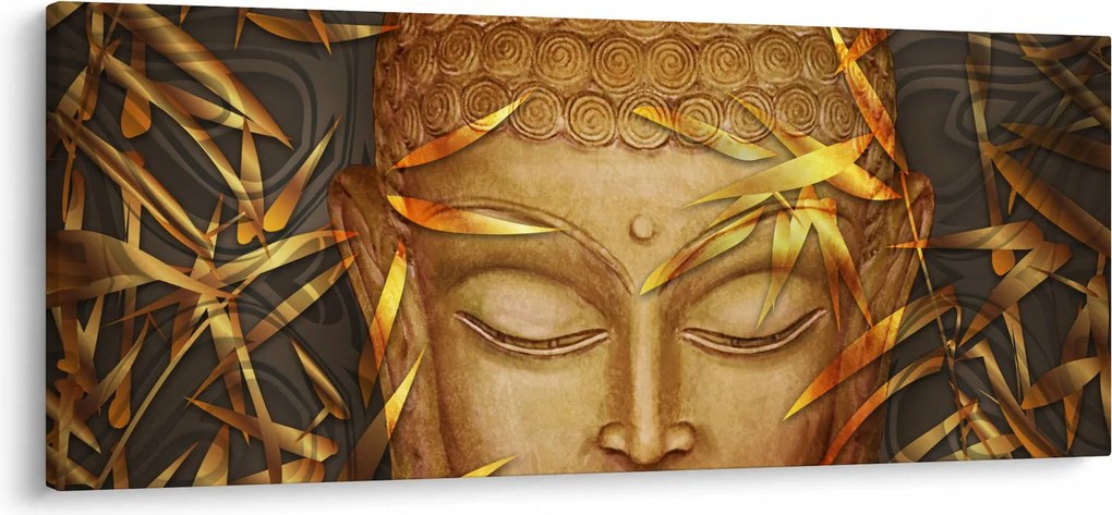 Obraz - Zlatý Budha (120x50 cm)