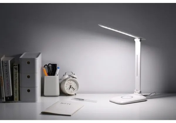 Immax 09107L - LED stmievateľná stolná lampa s bezdrôtovým nabíjaním QI LUMI LED/7W/230V biela