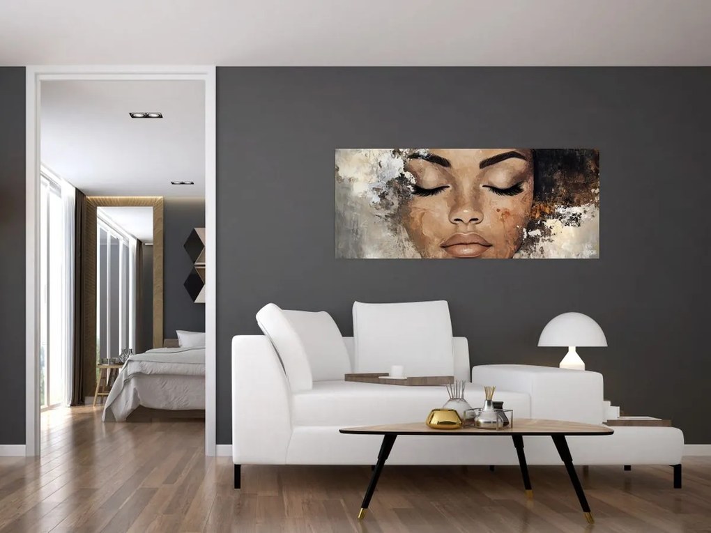 Obraz - Portrét ženy (120x50 cm)