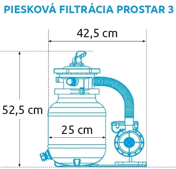 Marimex | Bazén Marimex Orlando 3,05x0,91 m s pieskovou filtráciou a príslušenstvom - motív šedý | 19900189