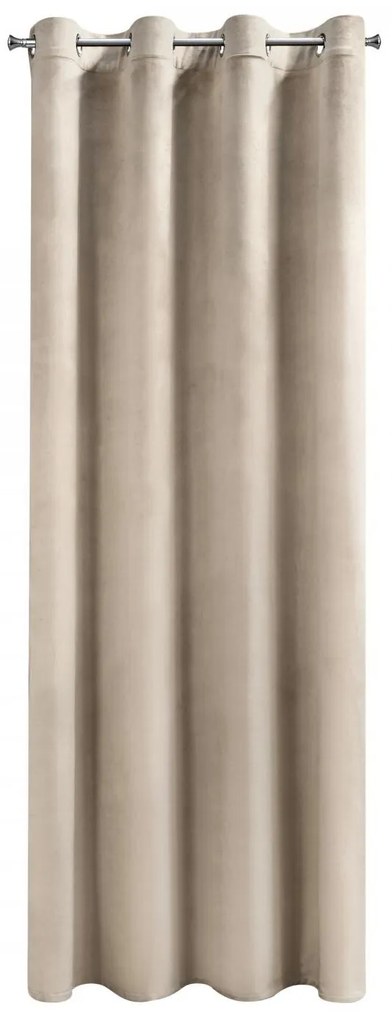 ZATEMŇOVACÍ ZÁVES NA KRÚŽKOCH MELANIE 140X250 CM BÉŽOVÁ