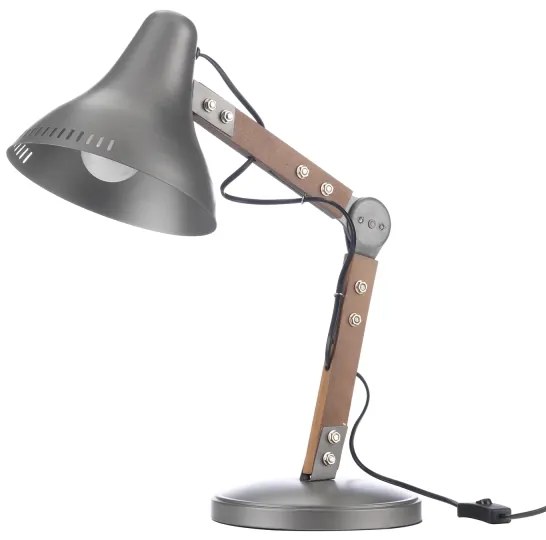 ONLI - Stolná lampa ARCHITETTO 1xE27/22W/230V 62 cm šedá/hnedá