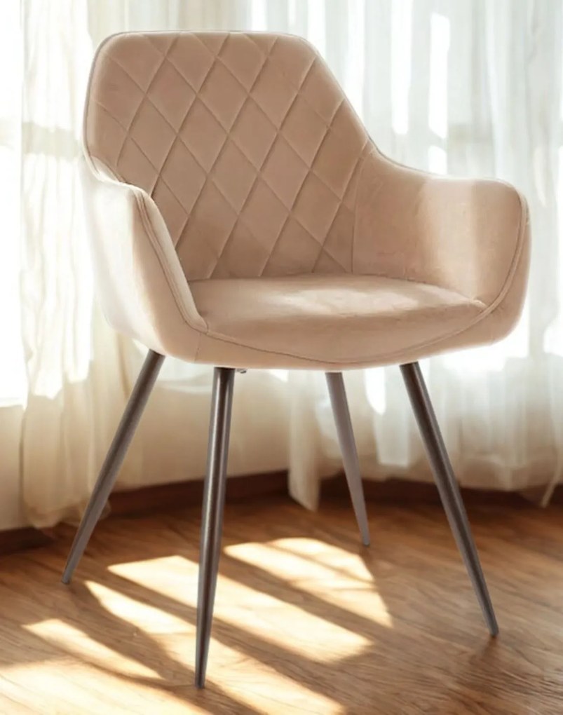 Stolička Linea Velvet Béžová
